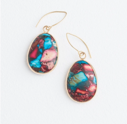 Mosaic Jasper Earrings