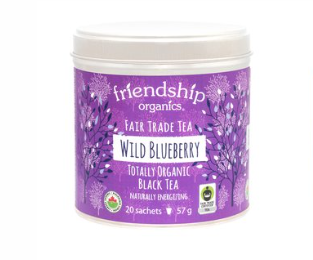 Organic Wild Blueberry Friendship Tea Tin