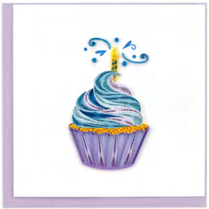 Cupcake and Candle Birthday Card