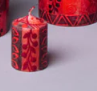 Handpainted Berry Blaze Votive Candles (6-Pack)