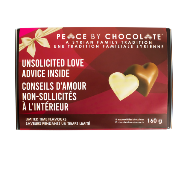 Peace by Chocolate Love Assorted 15 in box