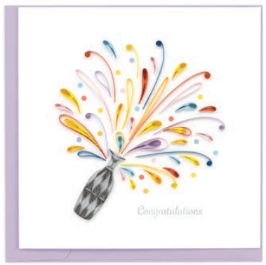 Pop the Cork Celebration Congratulations Card