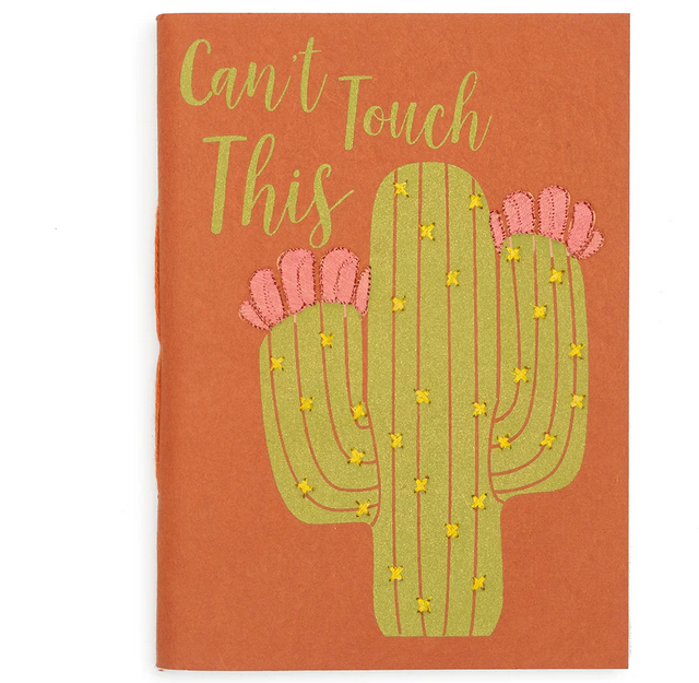 Sassy Hearts Recycled Paper Journal Cactus