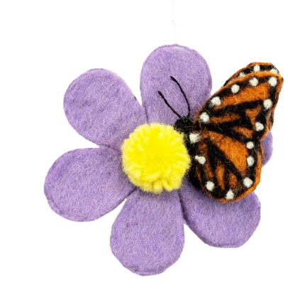 Butterfly Bloom Ornament 3.5"dia