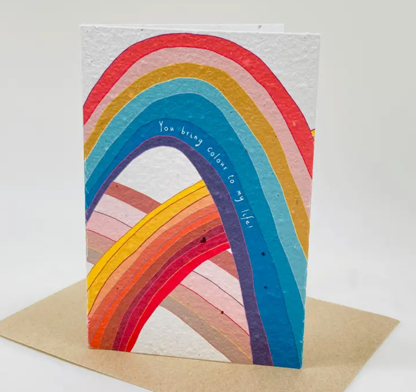 Rainbow "You Bring Colour to My Life" Seed Card