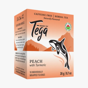 Organic Tumeric Peach Tea 10ct