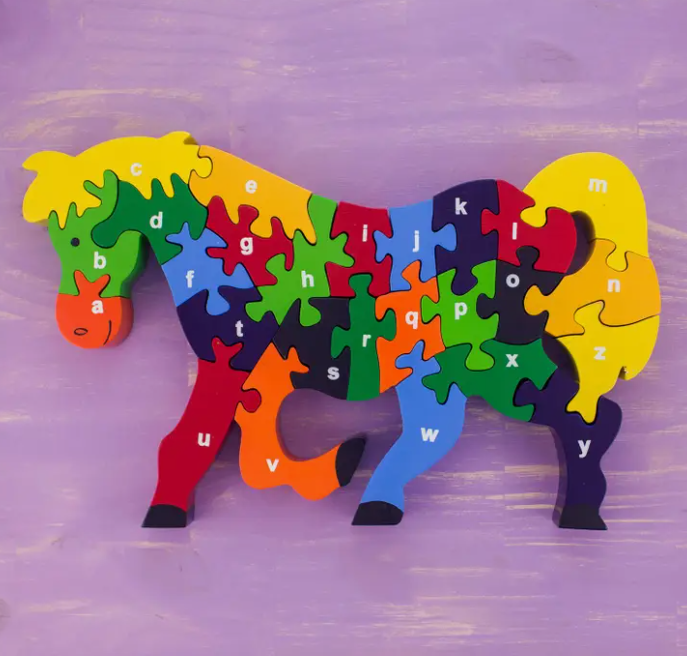 Wooden Puzzle Horse