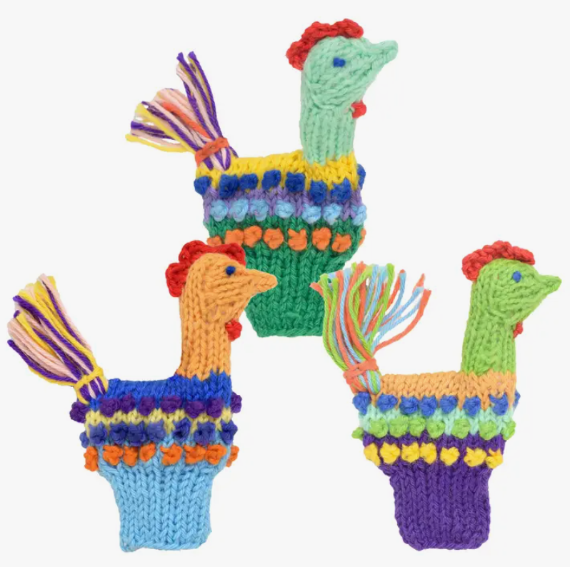 Finger Puppet Rooster assorted