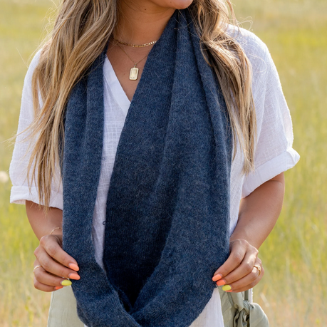 Milkshake Alpaca Infinity Scarf