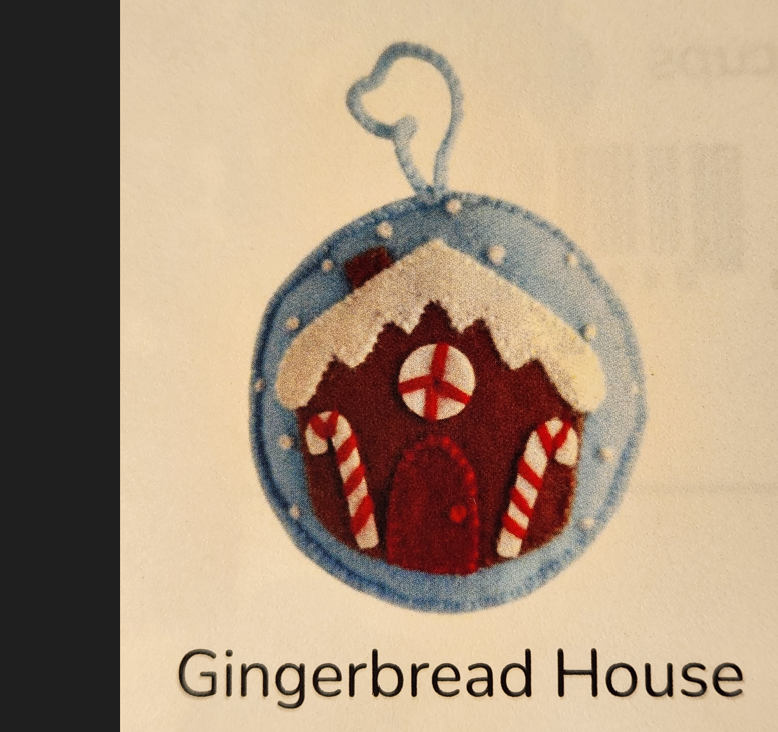 Felted Ornament Gingerbread House