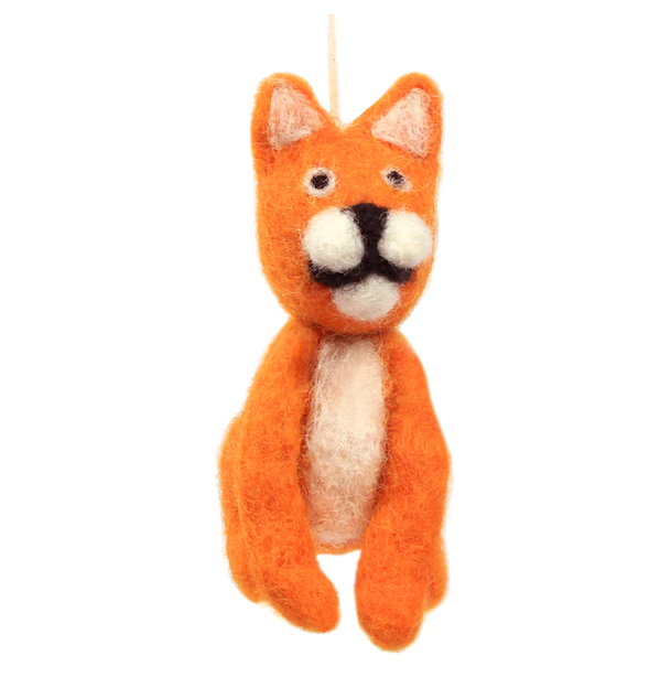 Orange Cat Ornament