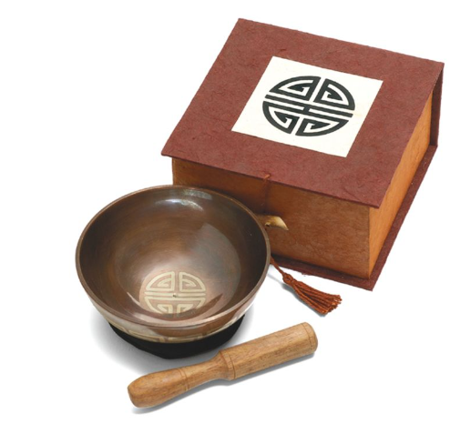 Longevity Meditation Gift Set with 4" Singing Bowl