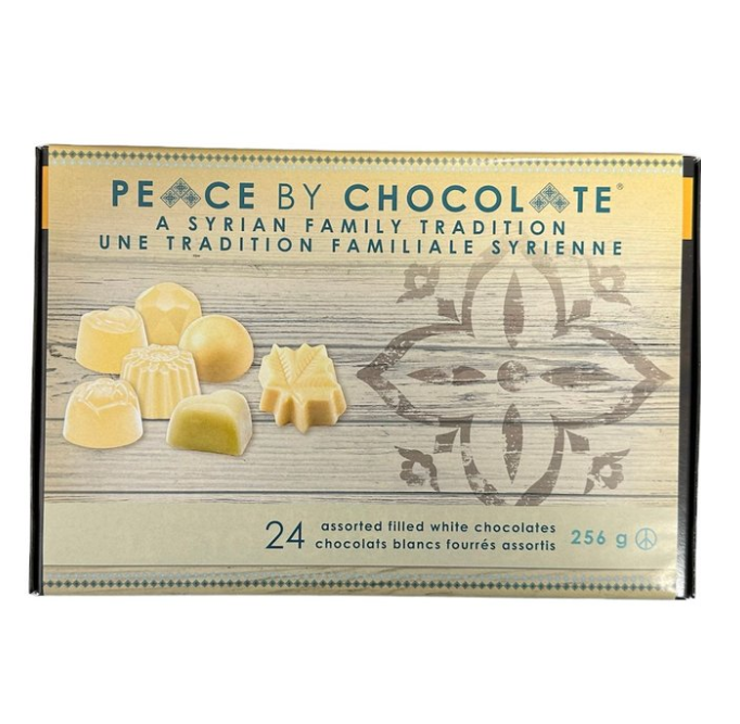 Peace by Chocolate White Chocolate 24 in box