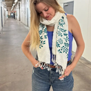 Switch Fern Printed Scarf 100% cotton 2 image