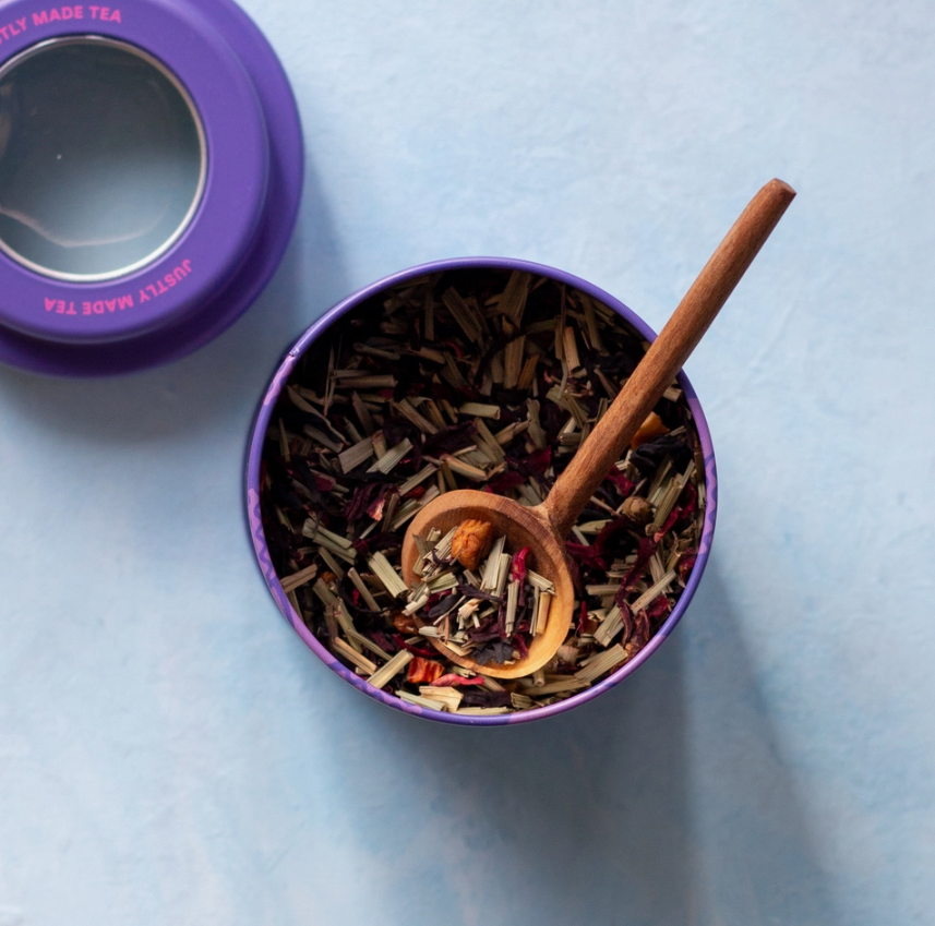 Purple Rain Tea Tin & Spoon - 80 cups