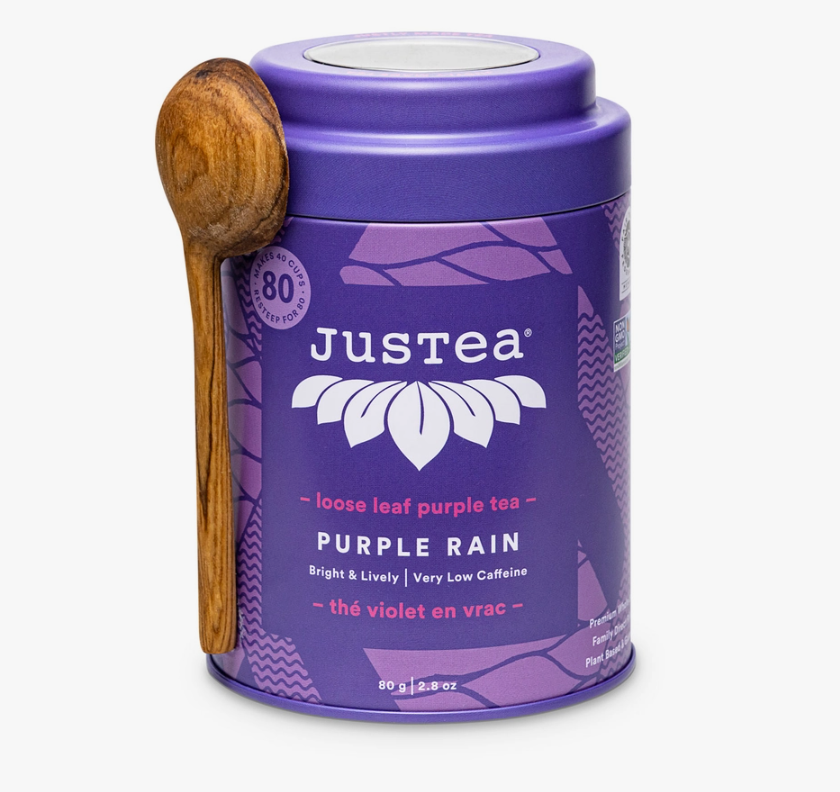 Purple Rain Tea Tin & Spoon - 80 cups