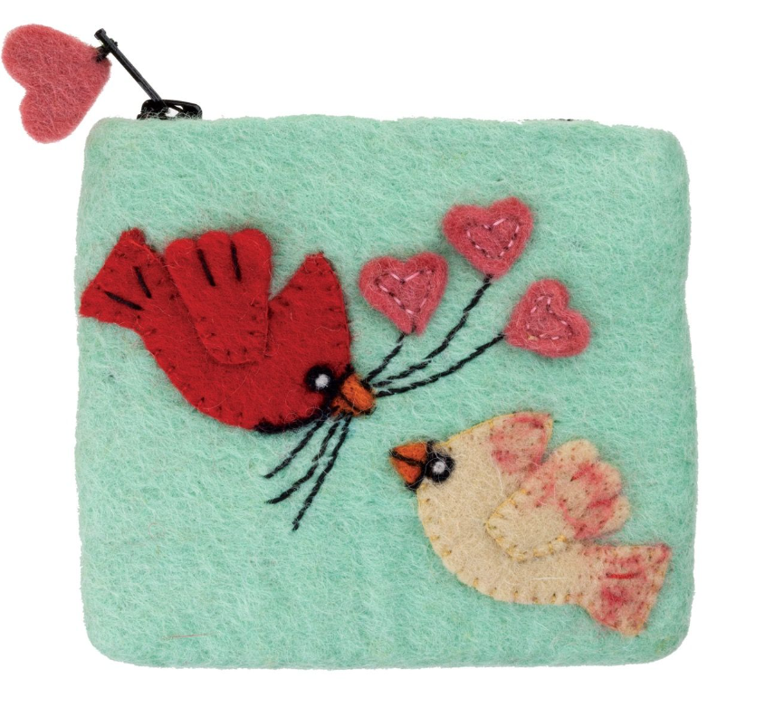 Courting Cardinals Coin Purse