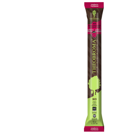 Theo OBRO Chocolate Baton Bar Raspberry 35g