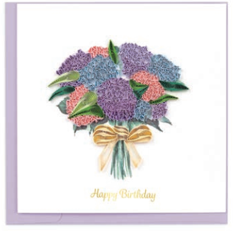 Hydrangea Bouquet Birthday Card