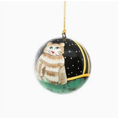 Handpainted Ornament Cat