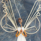 Switch Angel Holding a Star Handmade Sisal Tree Ornament 2 image