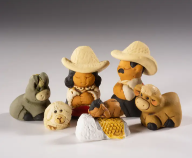 Characato Mini Nativity Set - 9 piece