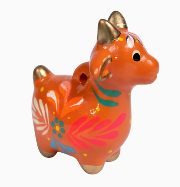 Goat Confetti Ceramic Ornament