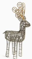 Switch Gold Antler Wrapped Wire Reindeer 2 image