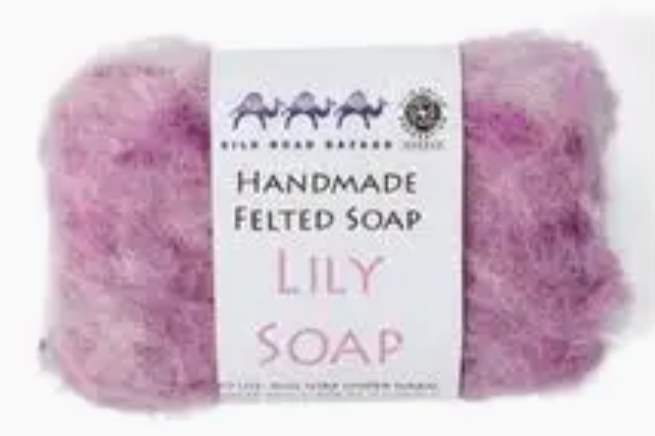 Lily Felted Exfoliating Soap