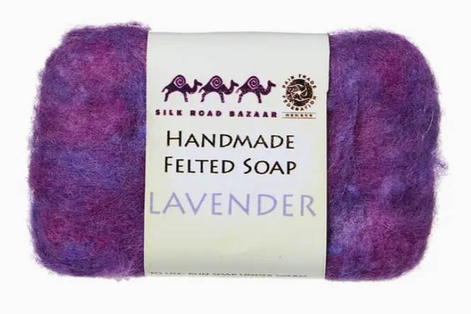 Lavender Felted Exfoliating Soap