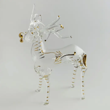 Blown Glass Tabletop - Reindeer