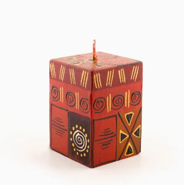 Safari Gold  Cube Candle 2" x 2" x 3"