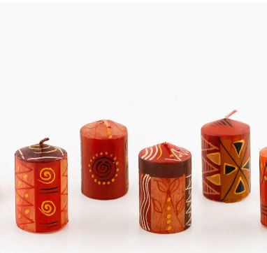 Safari Gold Votive Candles  2" (6-Pack)