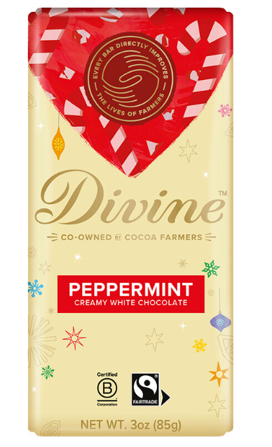 White Chocolate Peppermint Holiday Bar