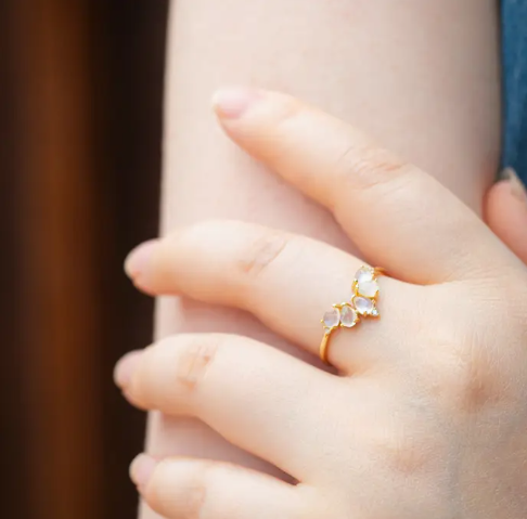 Celestial Moonstone Ring