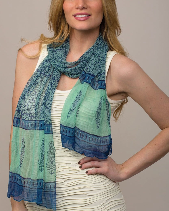 Sheela Hand Blocked Scarves