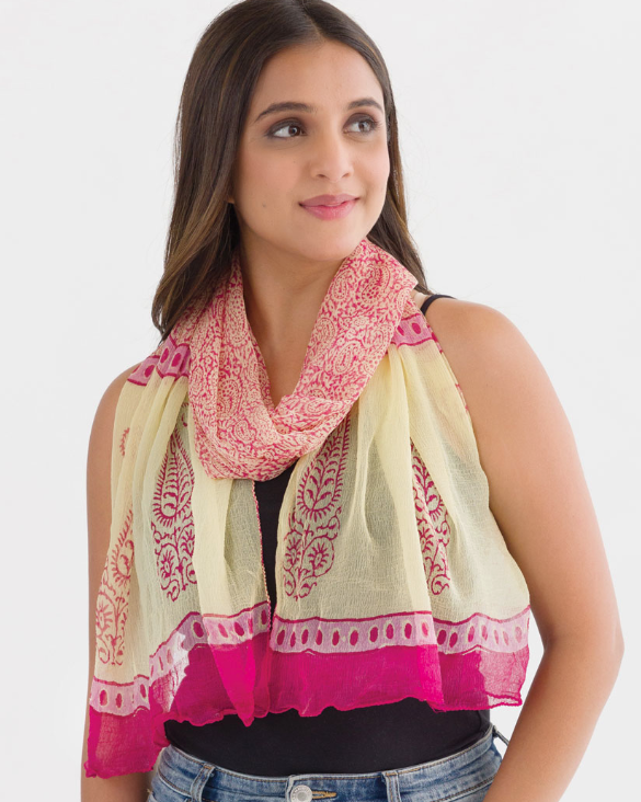 Sheela Hand Blocked Scarves