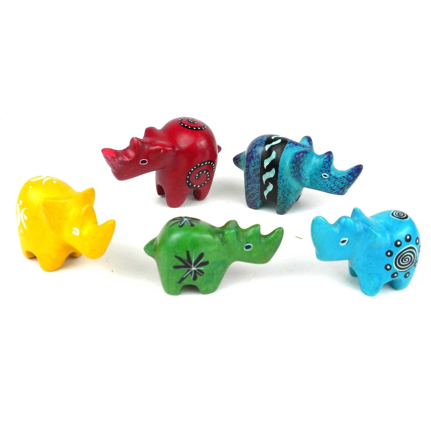 Kisii Stone Rhinos (Mini)