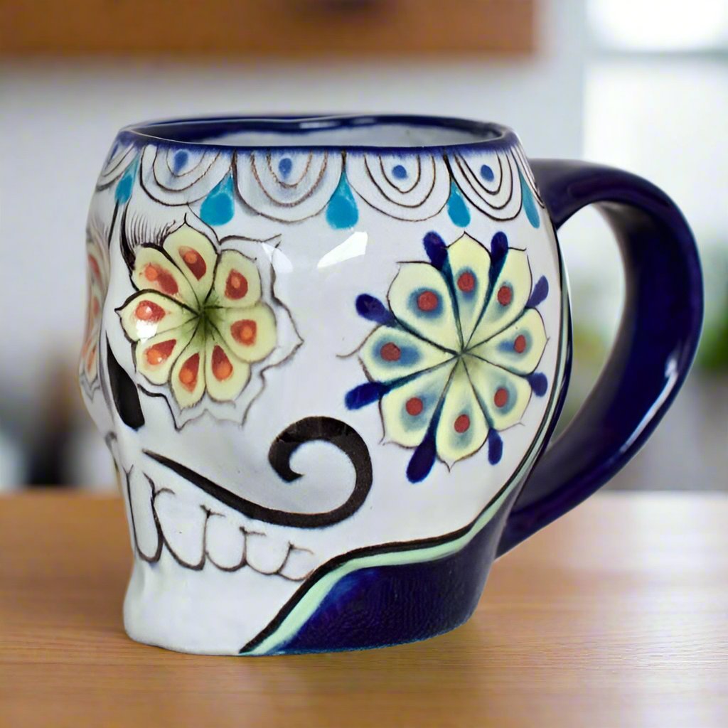 Sugar Skull Skeleton Mug