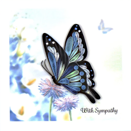 Sympathy Butterfly Card