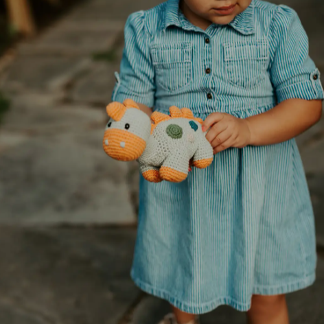 Stagger Teal Dinosaur Rattle