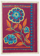Switch Colorful floral design on a reddish background 2 image