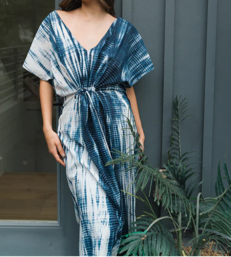 Shibori Tie Dye Kaftan S/M