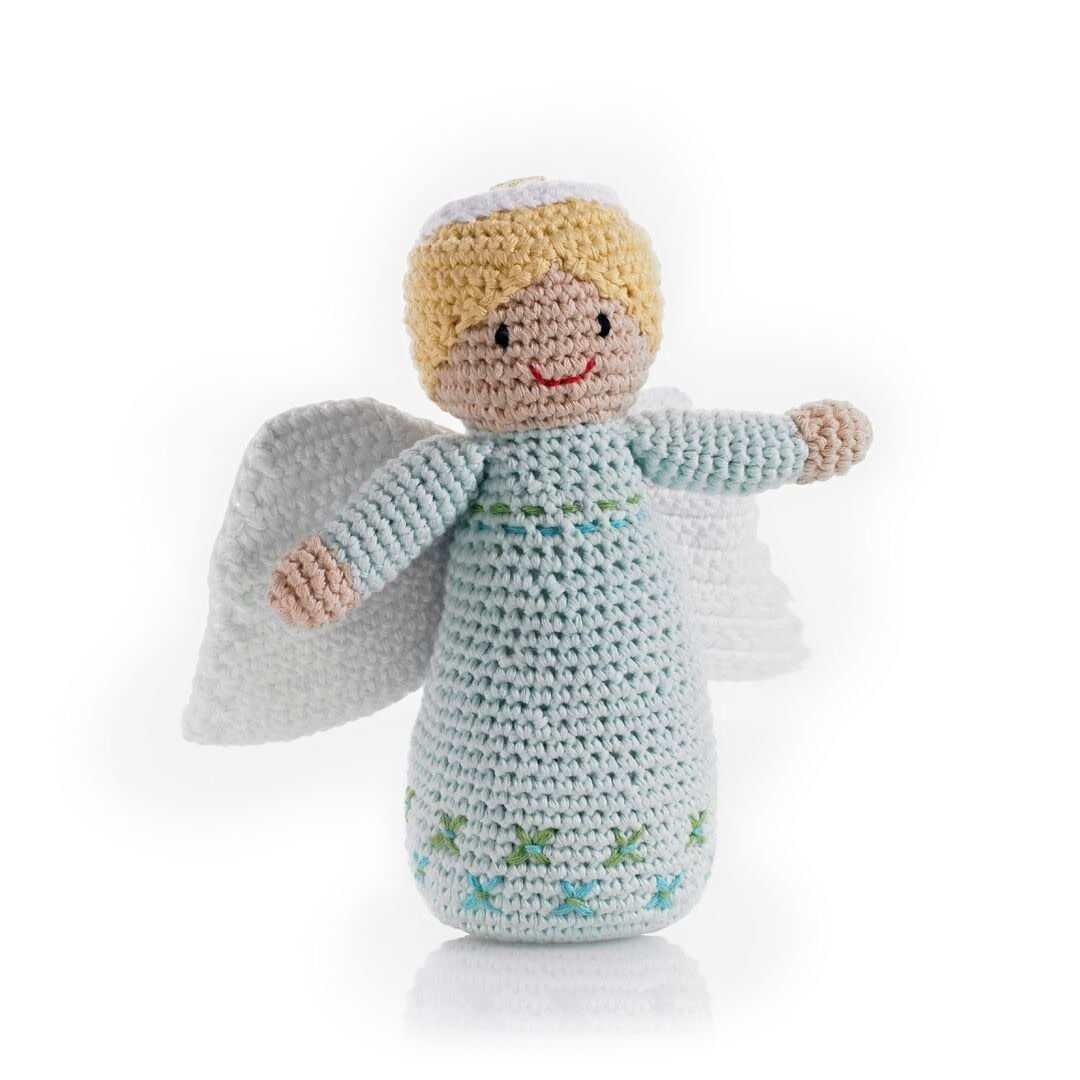 Turquoise Angel Rattle