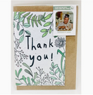 Switch Growing Paper Greeting Card - Green Thanks 2 image