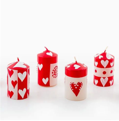 Valentine's Candle Votive 2” Box of 6