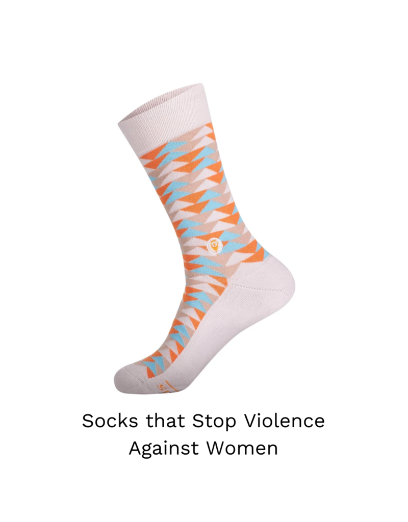 Socks that Stop Violence Against Women