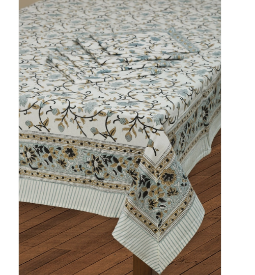 Tablecloth Silver Floral 60"x90"