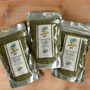 Switch Three packages of Za'atar Thyme Herb Mix by Zatoun, each labeled with the product name and weight (150g), displayed against a white background. 2 image