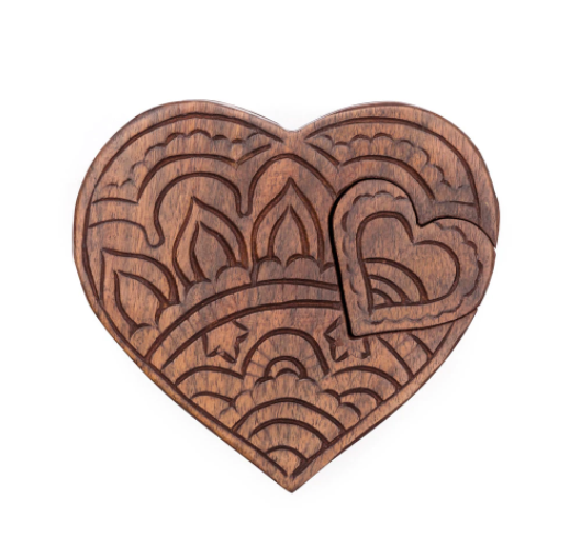 Connected Hearts Puzzle Box